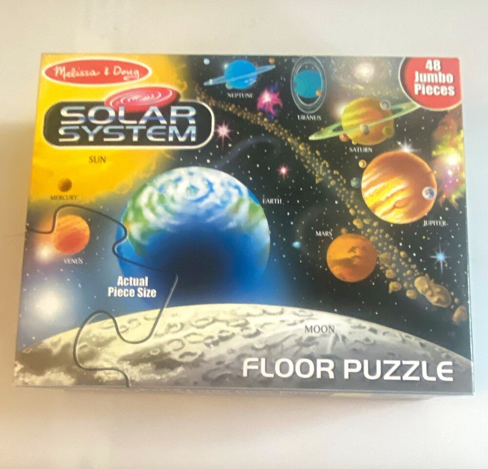 Melissa & Doug Solar System Space Floor Puzzle 48 Jumbo Interlocking Pieces